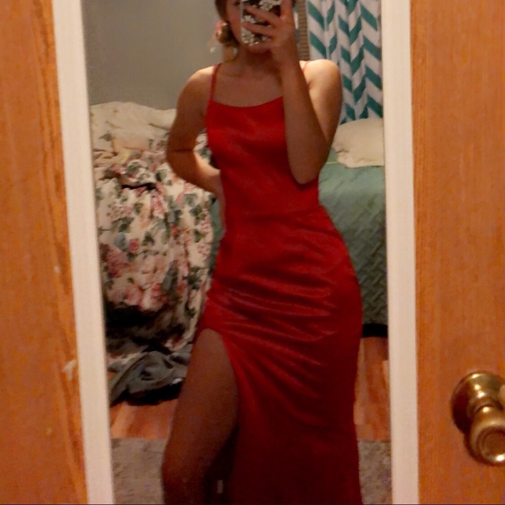 Square-Neck Long Formal Prom Dress by PromGirl